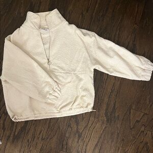 ba&sh Cream Textured Pullover